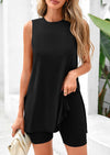PRETTYGARDEN 2 Piece Sets Matching Lounge Shorts Set Resort Airport Travel Loungewear Outfits Clothing