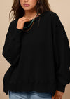PRETTYGARDEN Oversized Sweatshirt for Women Fashion Crewneck Long Sleeve Pullover Waffle Knit Tops Fall Trendy Clothes
