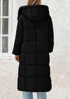 PRETTYGARDEN Women's Winter Long Puffer Coats Hooded Zip Up Casual Thickened Down Jackets Trendy Warm Clothes Outerwear