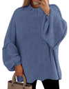 PRETTYGARDEN Women's Fall Oversized Sweaters Chunky Knit Mock Neck Long Sleeve Casual Trendy Pullover Winter Clothes PRETTYGARDEN