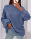 PRETTYGARDEN Women's Fall Oversized Sweaters Chunky Knit Mock Neck Long Sleeve Casual Trendy Pullover Winter Clothes PRETTYGARDEN