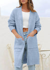 PRETTYGARDEN Fall Long Sleeve Cardigan Sweaters for Women Trendy Winter Open Front Loose Knitted Cardigans with Pockets
