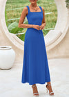 PRETTYGARDEN Skirt Sets Women 2 Piece Outfits Summer Casual Knit Tank Tops Flowy Midi Skirts Matching Vacation Clothes