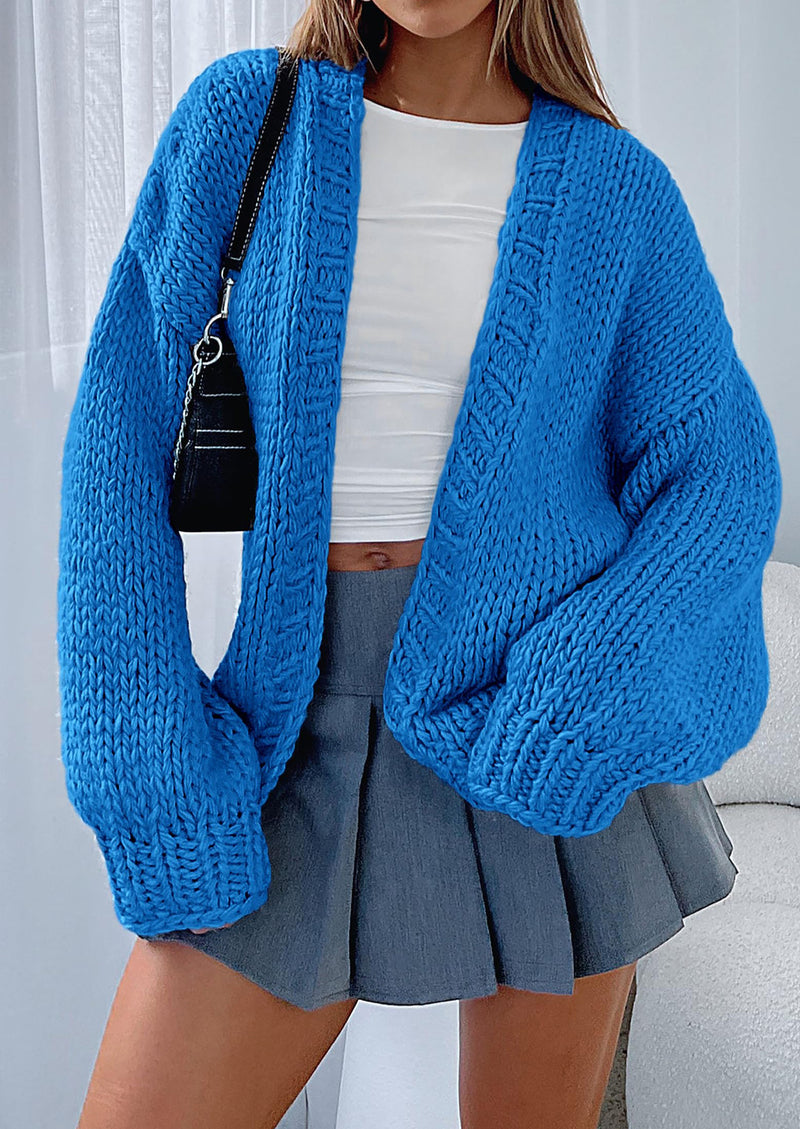 PRETTYGARDEN Cardigan Sweaters for Women Trendy Fall Fashion Long Sleeve Chunky Knit Cardigans Winter Clothing Outfits