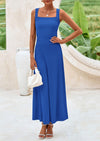 PRETTYGARDEN Skirt Sets Women 2 Piece Outfits Summer Casual Knit Tank Tops Flowy Midi Skirts Matching Vacation Clothes