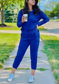 Black Two Pieces Oversized Fall Tracksuit