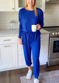 Black Two Pieces Oversized Fall Tracksuit