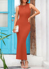 PRETTYGARDEN Women's Casual Maxi Dresses Ribbed Knit Sleeveless Bodycon Elegant Going Out Beach Vacation Clothes