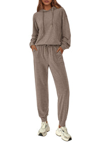 PRETTYGARDEN Women's Two Piece Outfits Sweatsuits Lounge Sets Hoodies Sweatshirt Joggers Sweatpants Fall Fashion Clothes