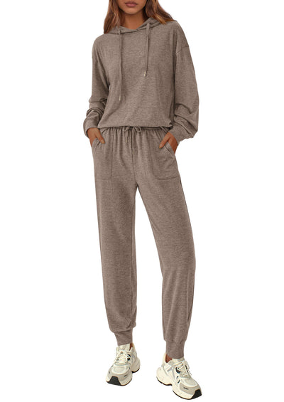 PRETTYGARDEN Women's Two Piece Outfits Sweatsuits Lounge Sets Hoodies Sweatshirt Joggers Sweatpants Fall Fashion Clothes