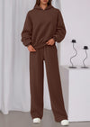PRETTYGARDEN Womens Sweatsuits 2 Piece Set Casual Winter Long Sleeve Hoodie Loose Wide Leg Sweatpants Fall Tracksuit