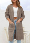 PRETTYGARDEN Fall Long Sleeve Cardigan Sweaters for Women Trendy Winter Open Front Loose Knitted Cardigans with Pockets