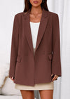 PRETTYGARDEN Fall Blazers for Women Business Casual Long Sleeve Lapel Pockets Dressy Suit Jackets Work Office Clothes PRETTYGARDEN