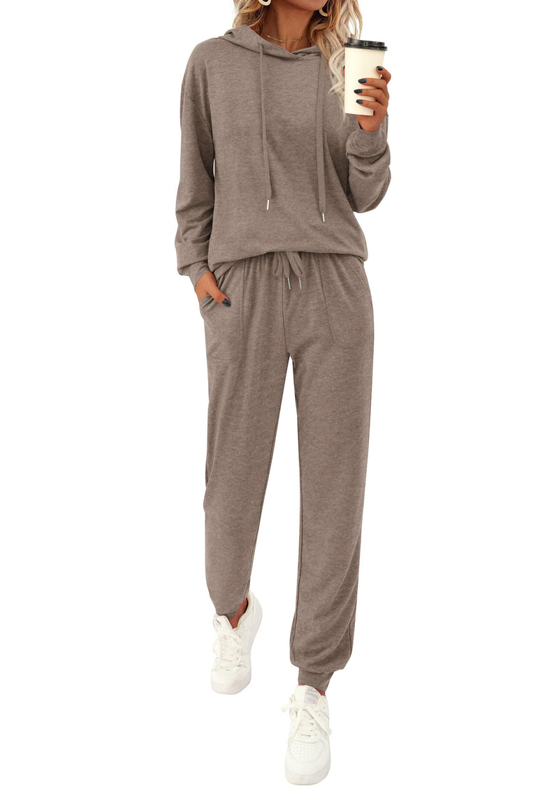 PRETTYGARDEN Women's Two Piece Outfits Sweatsuits Lounge Sets Hoodies Sweatshirt Joggers Sweatpants Fall Fashion Clothes