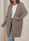 PRETTYGARDEN Fall Long Sleeve Cardigan Sweaters for Women Trendy Winter Open Front Loose Knitted Cardigans with Pockets