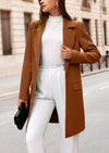 PRETTYGARDEN Women's Spring Fall Long Blazer Jackets Long Sleeve Lapel Pockets Loose Fit Work Casual Blazers Outerwear