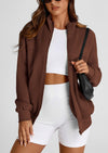 PRETTYGARDEN Women's Spring Fall Fashion Full Zip Up Sweatshirt Long Sleeve Loose Fit Trendy Casual Jacket with Pockets