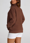 PRETTYGARDEN Women's Spring Fall Fashion Full Zip Up Sweatshirt Long Sleeve Loose Fit Trendy Casual Jacket with Pockets