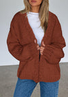 PRETTYGARDEN Cardigan Sweaters for Women Trendy Fall Fashion Long Sleeve Chunky Knit Cardigans Winter Clothing Outfits