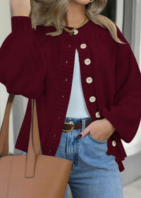 PRETTYGARDEN Women's Winter Cardigan Sweaters Trendy Chunky Knit Long Sleeve Button Up Casual Warm Fall Jackets Coats