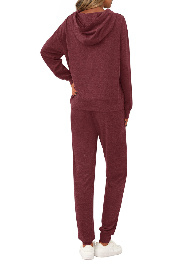 PRETTYGARDEN Women's Two Piece Outfits Sweatsuits Lounge Sets Hoodies Sweatshirt Joggers Sweatpants Fall Fashion Clothes