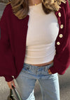 PRETTYGARDEN Women's Winter Cardigan Sweaters Trendy Chunky Knit Long Sleeve Button Up Casual Warm Fall Jackets Coats