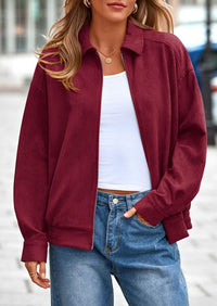 PRETTYGARDEN Women's Faux Suede Motorcycle Jacket Trendy Fall Fashion Oversized Zip Up Coats Winter Clothes Outerwear