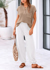 PRETTYGARDEN Womens Two Piece Outfits Sweater Sets Knit Pullover Tops And High Waisted Pants Matching Tracksuit Sweatsuit Set