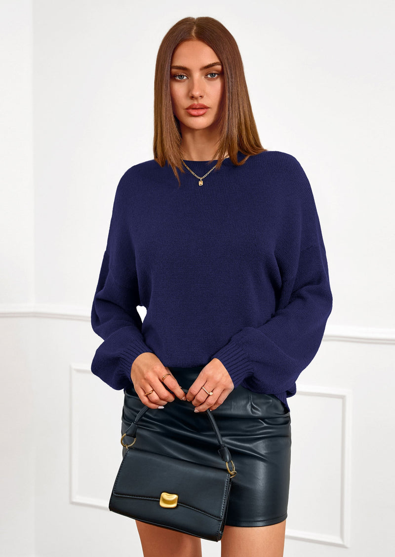 PRETTYGARDEN Women's Fall Oversized Sweaters Dressy Casual Long Sleeve Chunky Knit Winter Pullover Tops Holiday Outfits PRETTYGARDEN