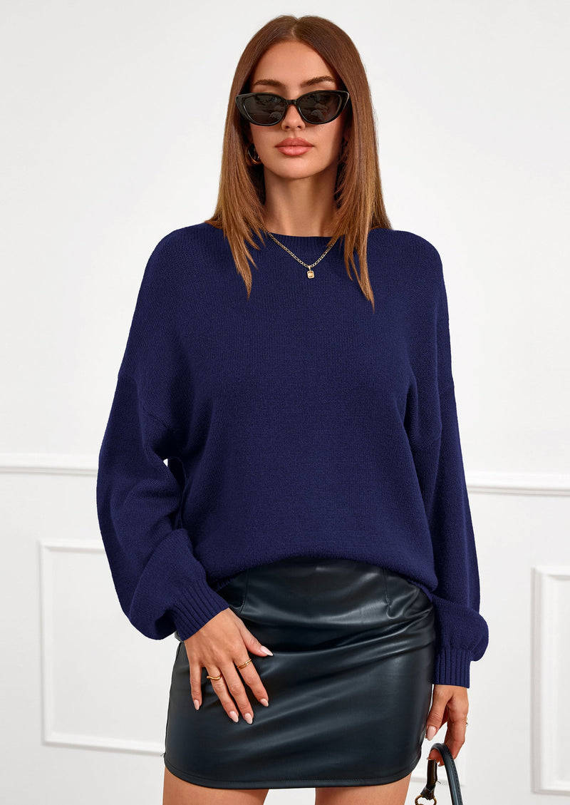 PRETTYGARDEN Women's Fall Oversized Sweaters Dressy Casual Long Sleeve Chunky Knit Winter Pullover Tops Holiday Outfits PRETTYGARDEN