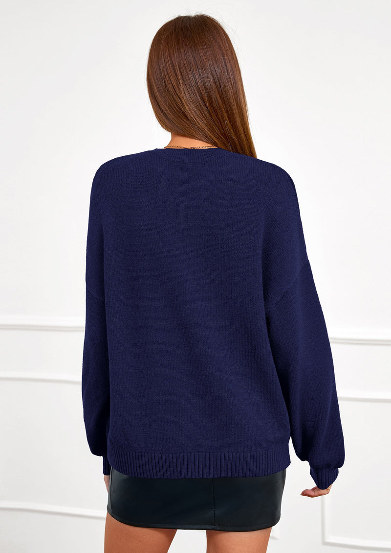 PRETTYGARDEN Women's Fall Oversized Sweaters Dressy Casual Long Sleeve Chunky Knit Winter Pullover Tops Holiday Outfits PRETTYGARDEN