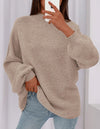 PRETTYGARDEN Women's Fall Oversized Sweaters Chunky Knit Mock Neck Long Sleeve Casual Trendy Pullover Winter Clothes PRETTYGARDEN