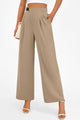 Wide Leg High Waisted Business Casual Work Pants