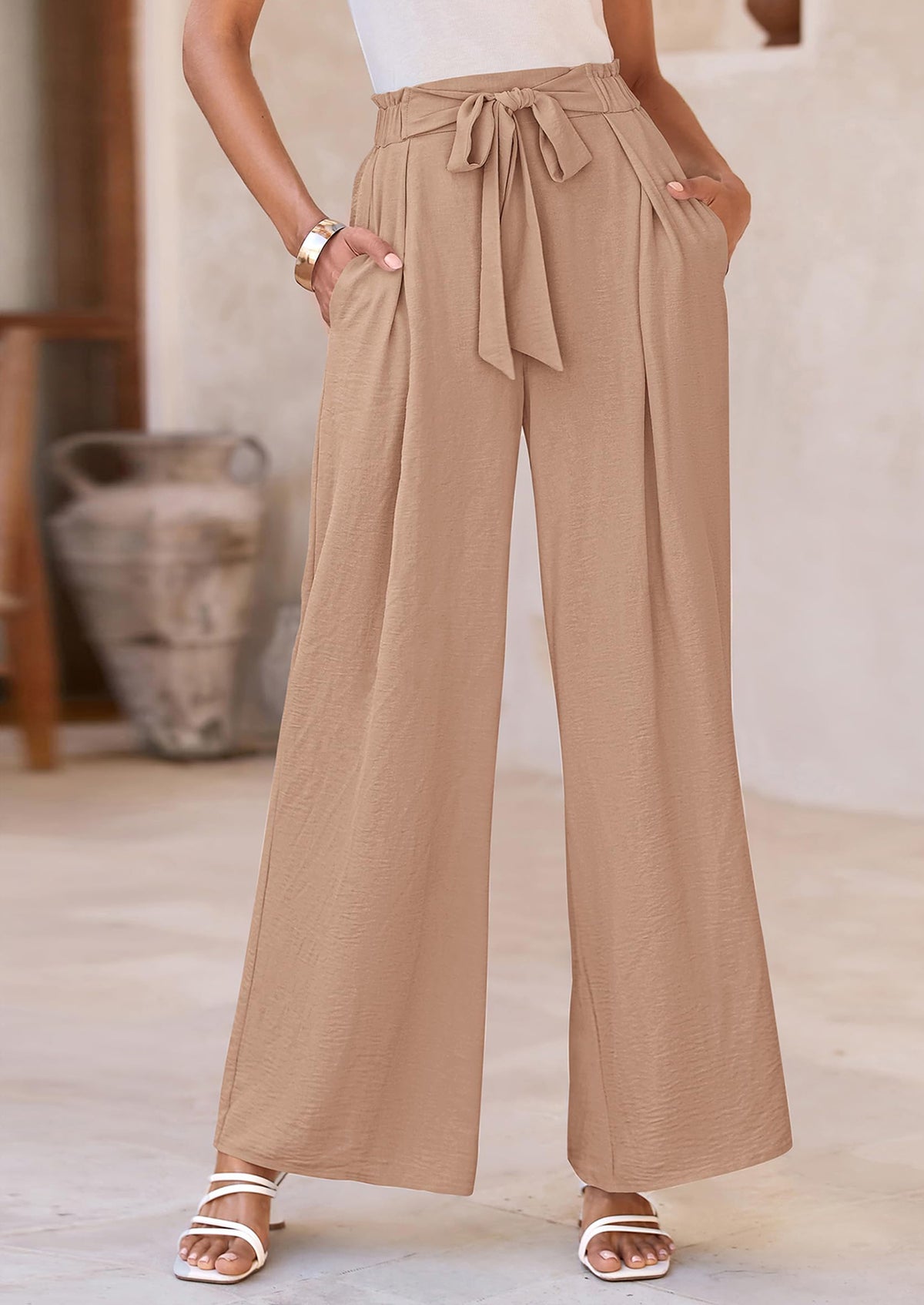 Wide Leg High Waisted Loose Pants