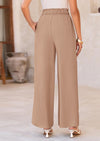 PRETTYGARDEN Women's Wide Leg Work Pants Business Casual High Waisted Loose Palazzo Trouser Summer Clothes