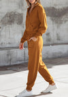 PRETTYGARDEN Women's 2 Piece Sweater Set Pullover Zip Up Sweatshirt Jogger Sweatpants Tracksuit Casual Outfit