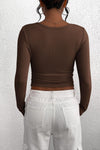 PRETTYGARDEN Women's Spring Fall Long Sleeve Henley T Shirts Button Ribbed Knit Slim Fit Casual Basic Tops Blouse