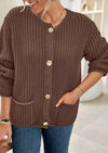 PRETTYGARDEN Cardigan Sweaters for Women Trendy Oversized Knit Chunky Button Cardigans Fall Winter Outfits with Pockets