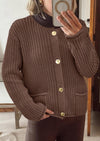PRETTYGARDEN Cardigan Sweaters for Women Trendy Oversized Knit Chunky Button Cardigans Fall Winter Outfits with Pockets