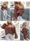 PRETTYGARDEN Women's Chunky Knit Open Front Sweater Long Sleeve Button Loose Short Cardigan Outerwear Coats