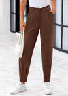 PRETTYGARDEN Womens Dress Pants Business Casual Trendy High Waisted Ankle Length Dressy Trousers Slacks Work Clothes