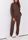 PRETTYGARDEN Women's Fall 2 Piece Lounge Sets Zip Up Sweatshirt Jogger Pants Sweat Track Suits Travel Outfit Winter Clothing