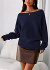 PRETTYGARDEN Women Off The Shoulder Sweater Fall Trendy Long Batwing Sleeve Knit Pullover Going Out Tops Winter Clothing