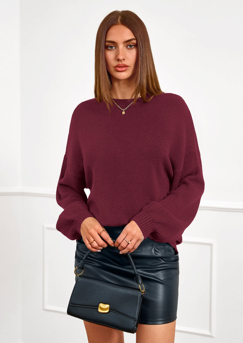 PRETTYGARDEN Women's Fall Oversized Sweaters Dressy Casual Long Sleeve Chunky Knit Winter Pullover Tops Holiday Outfits PRETTYGARDEN