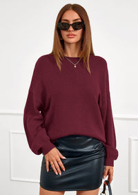 PRETTYGARDEN Women's Fall Oversized Sweaters Dressy Casual Long Sleeve Chunky Knit Winter Pullover Tops Holiday Outfits PRETTYGARDEN