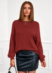 PRETTYGARDEN Women's Fall Oversized Sweaters Dressy Casual Long Sleeve Chunky Knit Winter Pullover Tops Holiday Outfits PRETTYGARDEN