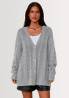 PRETTYGARDEN Women's Cable Knit Sweaters Fall Oversized Chunky Open Front Long Sleeve Cardigan Winter Coats