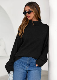 PRETTYGARDEN Womens Turtleneck Long Sleeve Sweater Fall Trendy Loose Fit Casual Tops Chunky Knit Pullover Sweaters