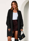 PRETTYGARDEN Women's Open Front Cardigan Long Sleeve Cozy Knit Sweaters Winter Fall Clothes Outerwear Coats