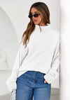 PRETTYGARDEN Womens Turtleneck Long Sleeve Sweater Fall Trendy Loose Fit Casual Tops Chunky Knit Pullover Sweaters